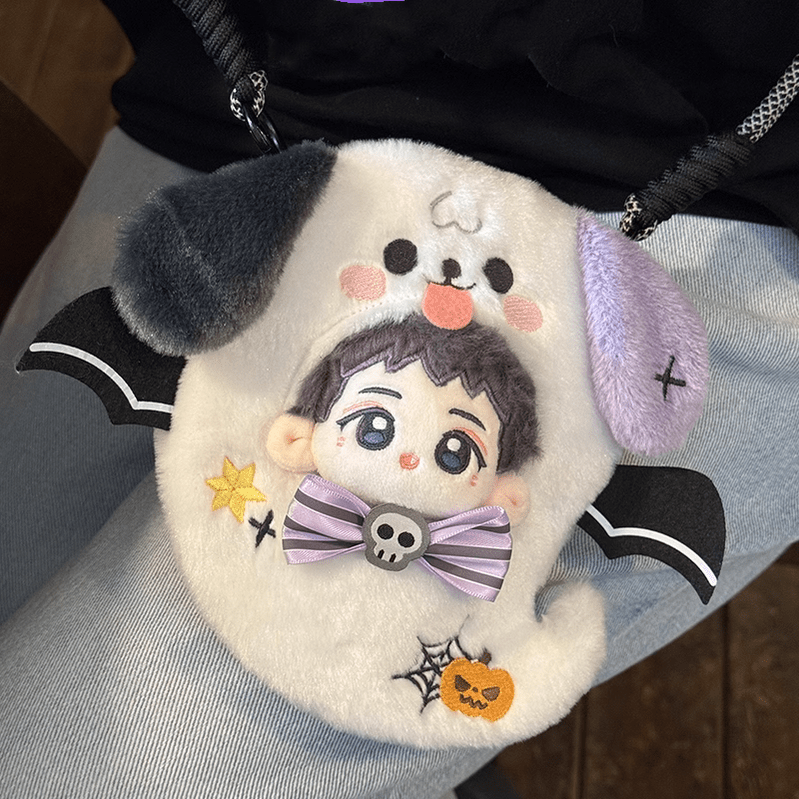 Halloween Ghost Dog-shaped Cotton Doll Clothes Bag For 10cm Doll