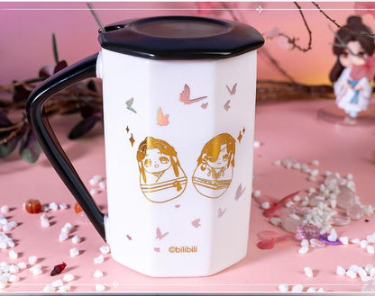 Heaven Official's Blessing Ceramic Mug With Lid and Spoon 37538:602747