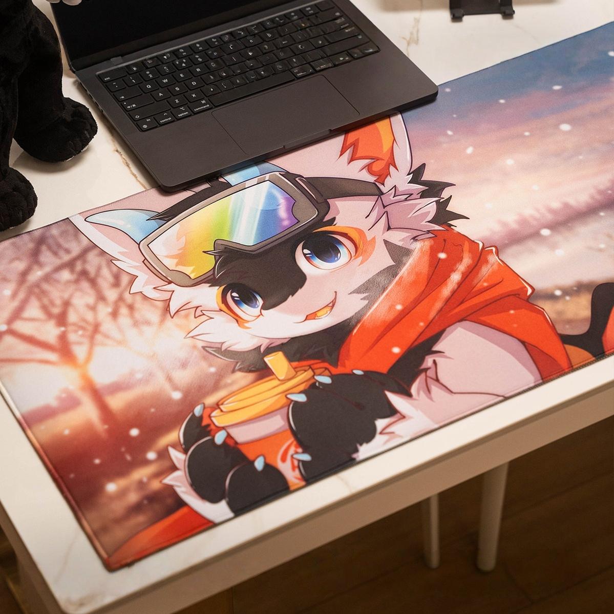 Large Mouse Pad, Fructose Content Furry Merch (Large Medium) 45126:837498