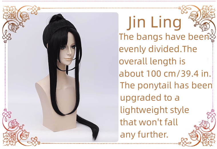 MDZS Wei Wuxian Lan Wangji Jin Ling Cosplay Wig - COS-WI-15301 - 42shops - 42shops