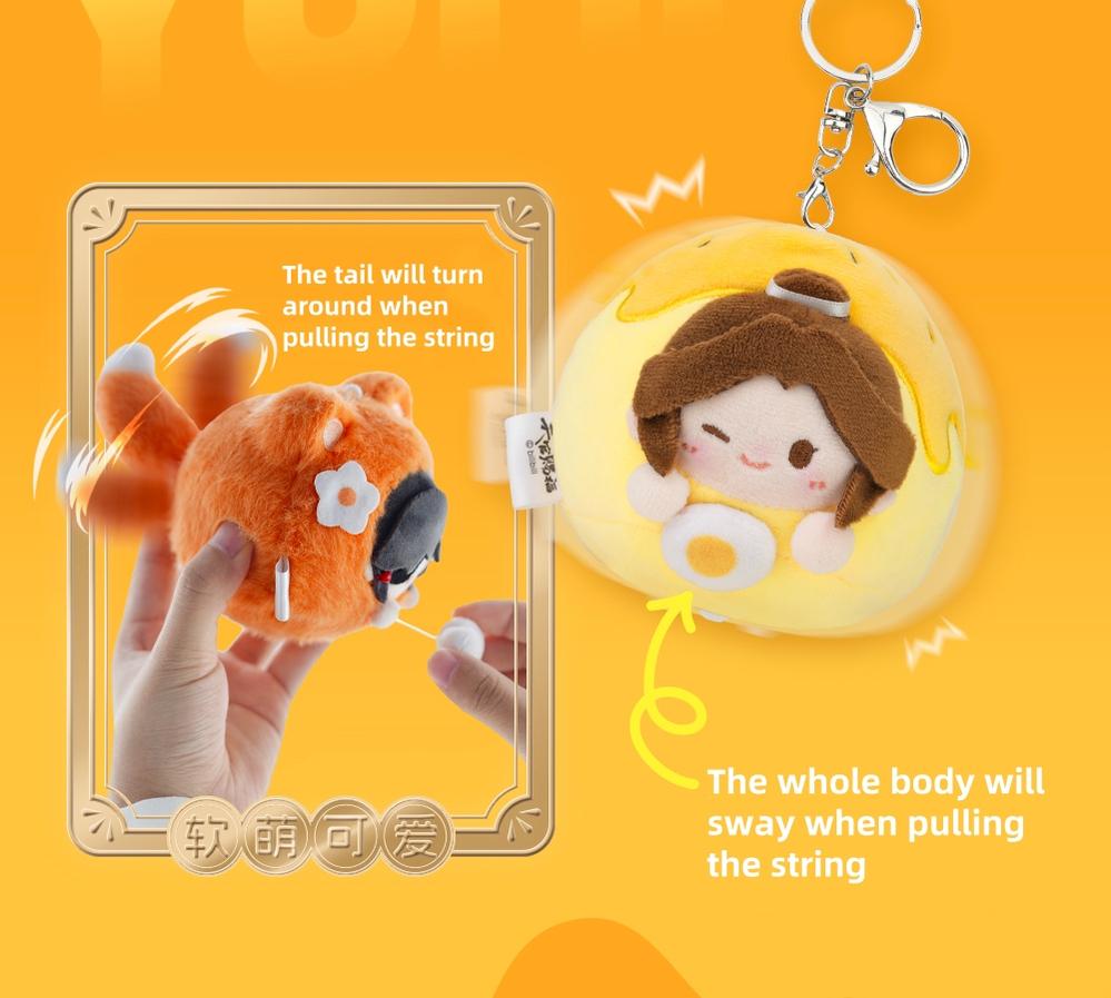 TGCF Delicious Series Hua Lian Plush Doll Keychain 38846:626225