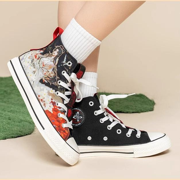 TGCF High-top Canvas Shoes Eerie Shadows and Elusive Trails 34986:485379