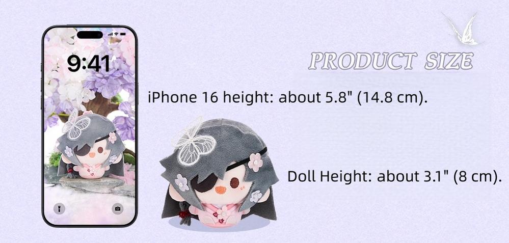 TGCF Plush Doll Pendant, Xie Lian and Hua Cheng 43894:788363