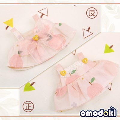10cm Pink Yellow Green Cotton Doll Clothes Floral Dress - TOY-PLU-125401 - omodoki - 42shops
