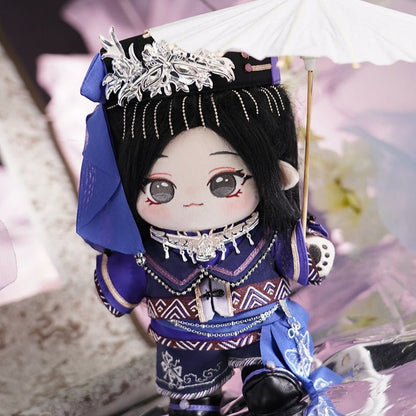 20cm Chinese Style Blue Cotton Doll Clothes 8330:455523