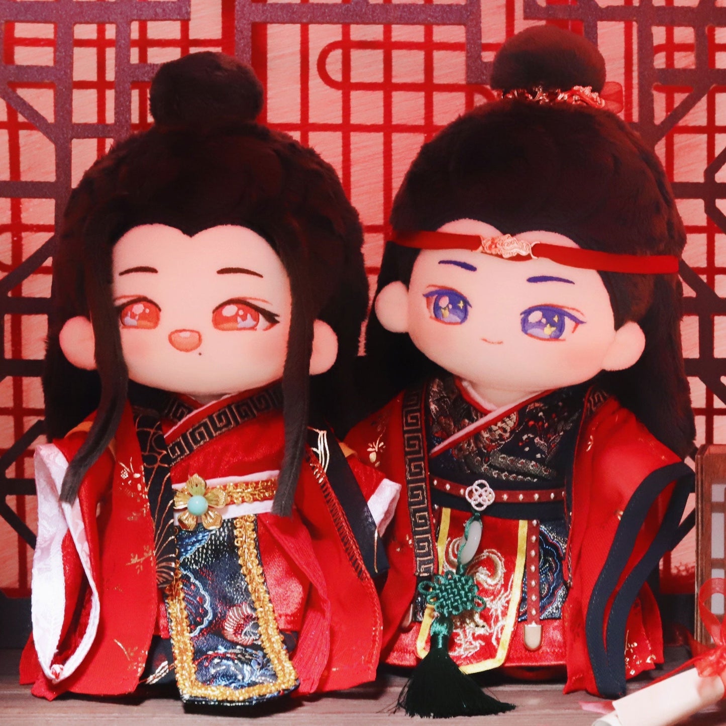20cm Cotton Doll Chinese Ancient Wedding Dress - TOY-PLU-74601 - Guoguoyinghua - 42shops