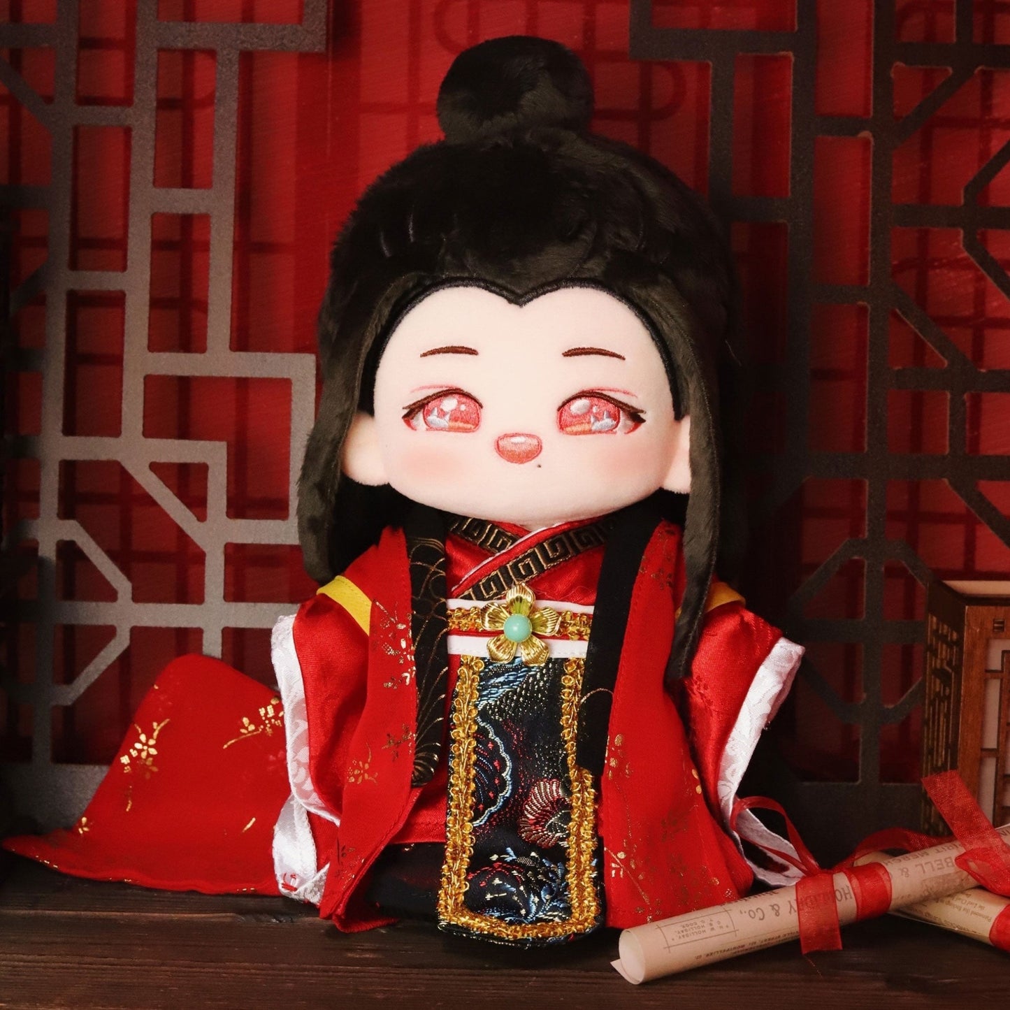 20cm Cotton Doll Chinese Ancient Wedding Dress - TOY-PLU-74601 - Guoguoyinghua - 42shops