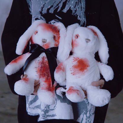 Halloween Hand-made Bloody Bunny Plush Toys