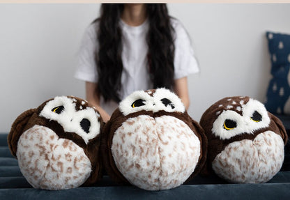 Wet Owl Stuffed Animal Saw-Whet Owl Plush Toy