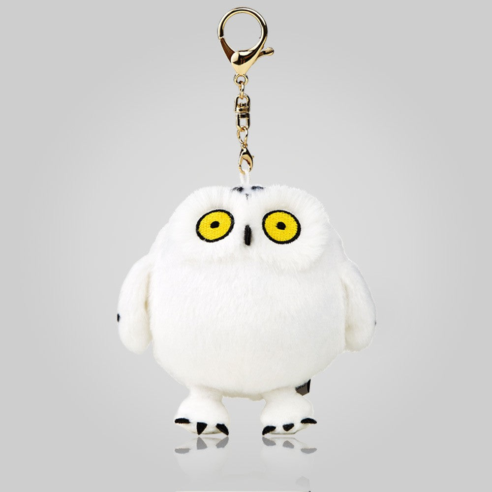 White Snowy Owl Plush Pendant
