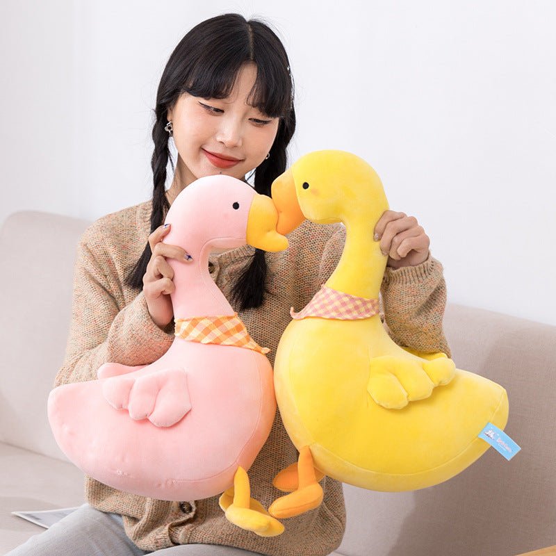 Adorable White Yellow Pink Duck Plushies - TOY-PLU-78201 - Yangzhoumengzhe - 42shops
