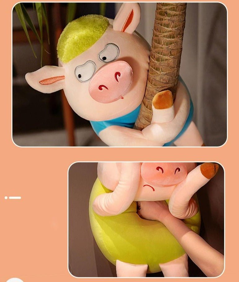 Angry Pig Green Hair Plush Toys - TOY-PLU-98807 - Yangzhou burongfang - 42shops