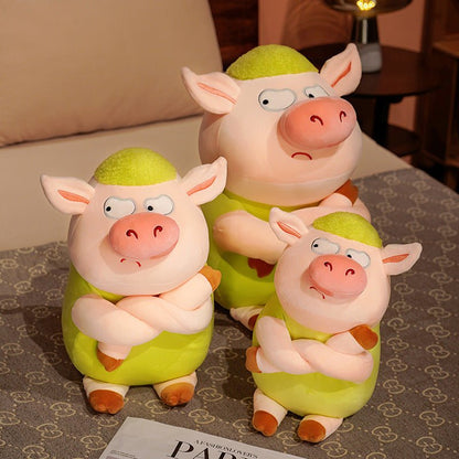 Angry Pig Green Hair Plush Toys - TOY-PLU-98801 - Yangzhou burongfang - 42shops