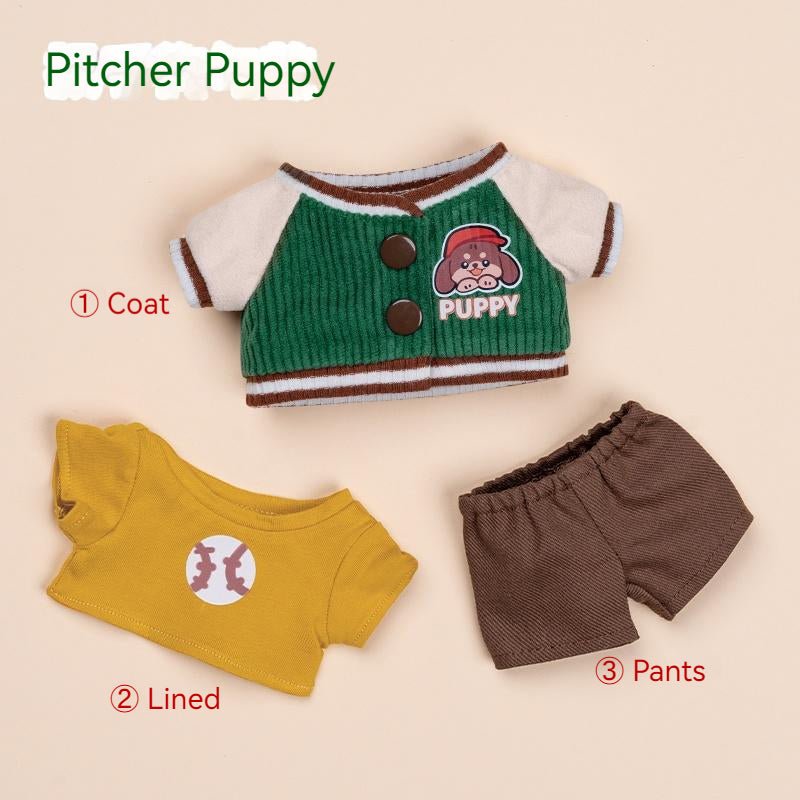Baseball Uniform Retro American Cotton Doll Clothes Suit 20140:399663