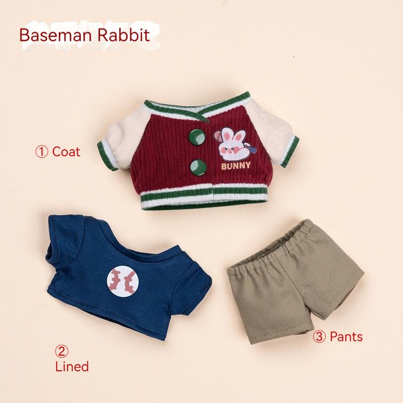 Baseball Uniform Retro American Cotton Doll Clothes Suit 20140:399659