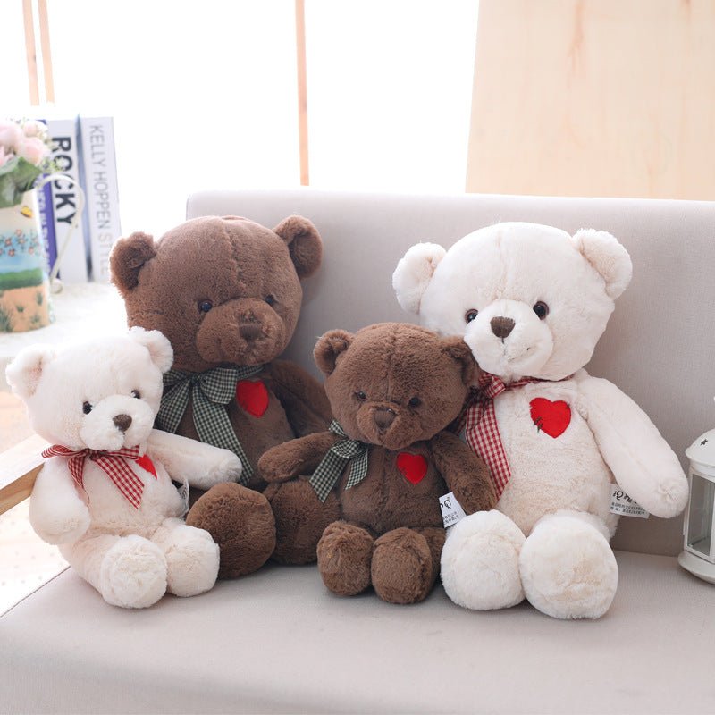 Beige Brown Love Teddy Bear Plush Toy Doll - TOY-PLU-72201 - Yangzhou muka - 42shops