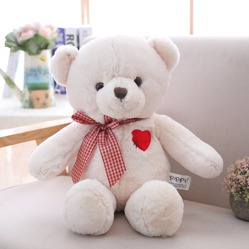 Beige Brown Love Teddy Bear Plush Toy Doll - TOY-PLU-72201 - Yangzhou muka - 42shops