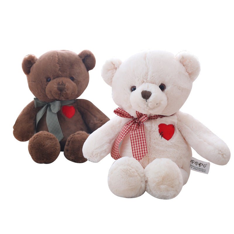 Beige Brown Love Teddy Bear Plush Toy Doll - TOY-PLU-72203 - Yangzhou muka - 42shops