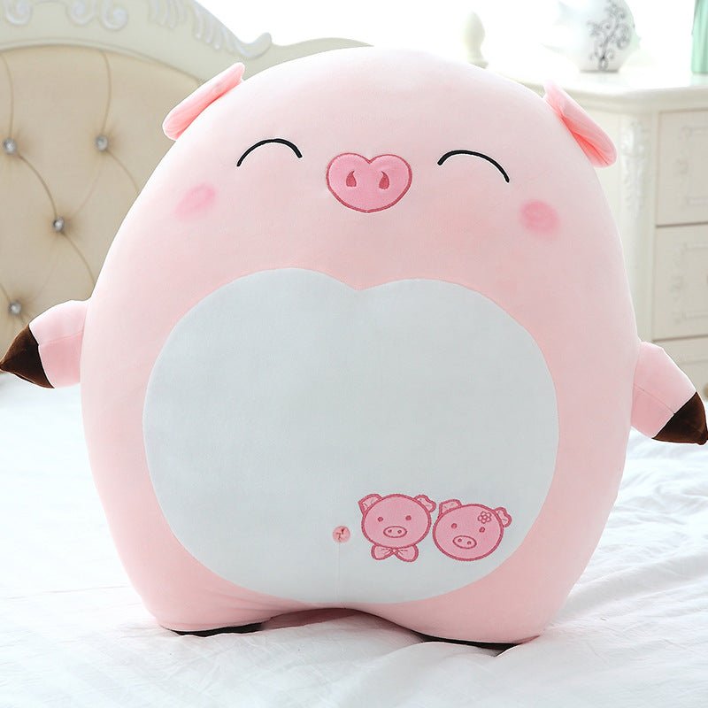 Beige Pink Piggy Plush Body Pillow - TOY-PLU-96905 - Yangzhou burongfang - 42shops