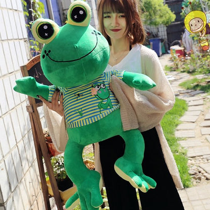 Big-eyed Green Frog Plush Stuffed Animal Toys - TOY-PLU-55701 - MaoMaoShou - 42shops