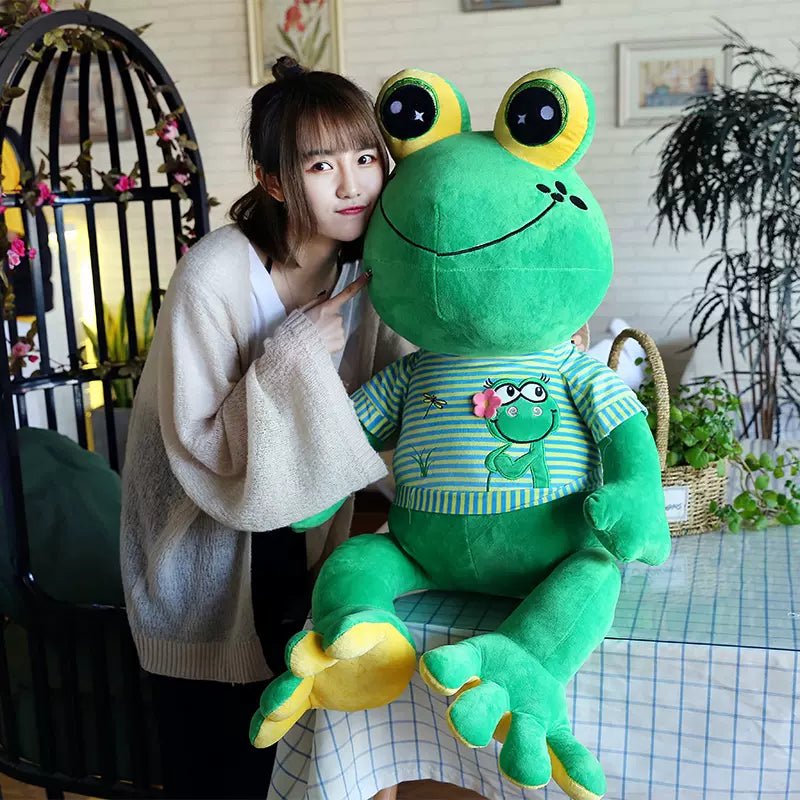 Big-eyed Green Frog Plush Stuffed Animal Toys - TOY-PLU-55701 - MaoMaoShou - 42shops