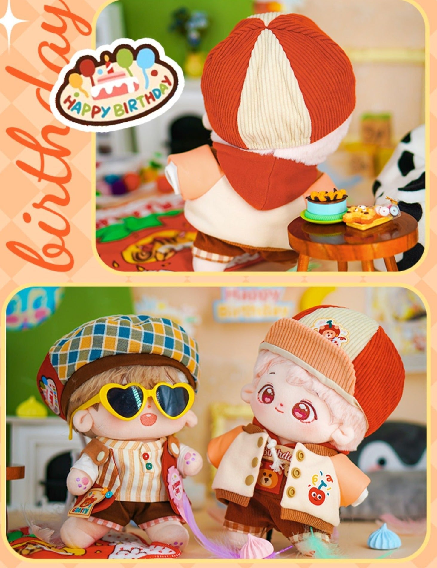 Birthday And Guest Doll Clothes For 20cm Cotton Doll - TOY-PLU-104201 - Ruawa Club - 42shops