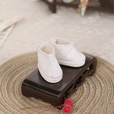 Black White Ancient Chinese Style Ankle Boots Cotton Doll Accessories 8344:102004