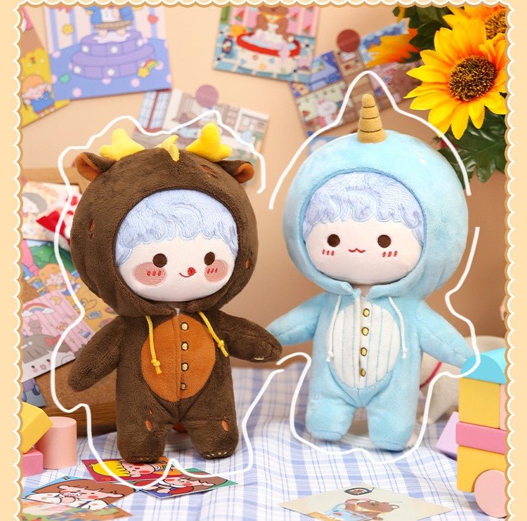 Blue Brown Winter Cotton Doll Clothes - TOY-PLU-48701 - omodoki - 42shops