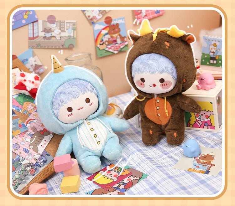 Blue Brown Winter Cotton Doll Clothes - TOY-PLU-48701 - omodoki - 42shops