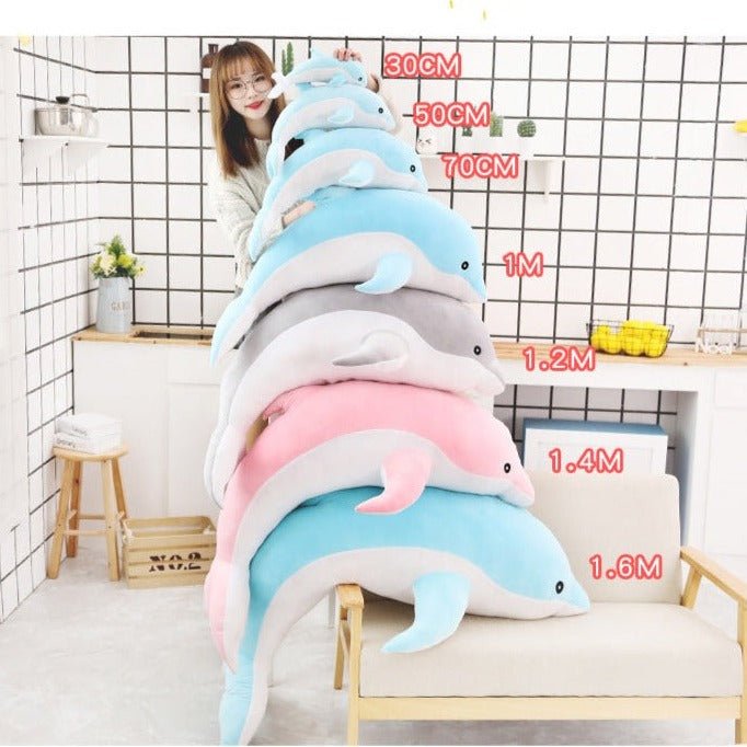 Blue Pink Gray Dolphin Plush Toys - TOY-PLU-19915 - Yangzhou siteqi - 42shops