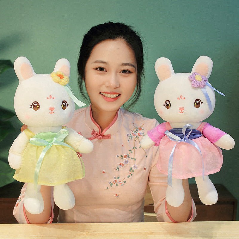 Bunny Plush Toy Chinese Costume Style Rabbit - TOY-PLU-36803 - Yangzhou jiongku - 42shops