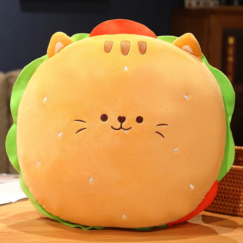 Cartoon Burger Cat Plush Toy - TOY-PLU-50701 - Yangzhoujiongku - 42shops