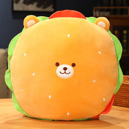 Cartoon Burger Cat Plush Toy - TOY-PLU-50703 - Yangzhoujiongku - 42shops