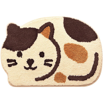 Cartoon Cat Bathroom Plush Carpet - TOY-PLU-78602 - shanyoushidajiangshili - 42shops