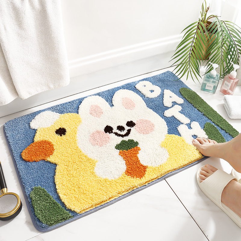Cartoon Rabbit Animal Absorbent Bathroom Floor Carpet - TOY-PLU-108419 - Shantoudajiang - 42shops
