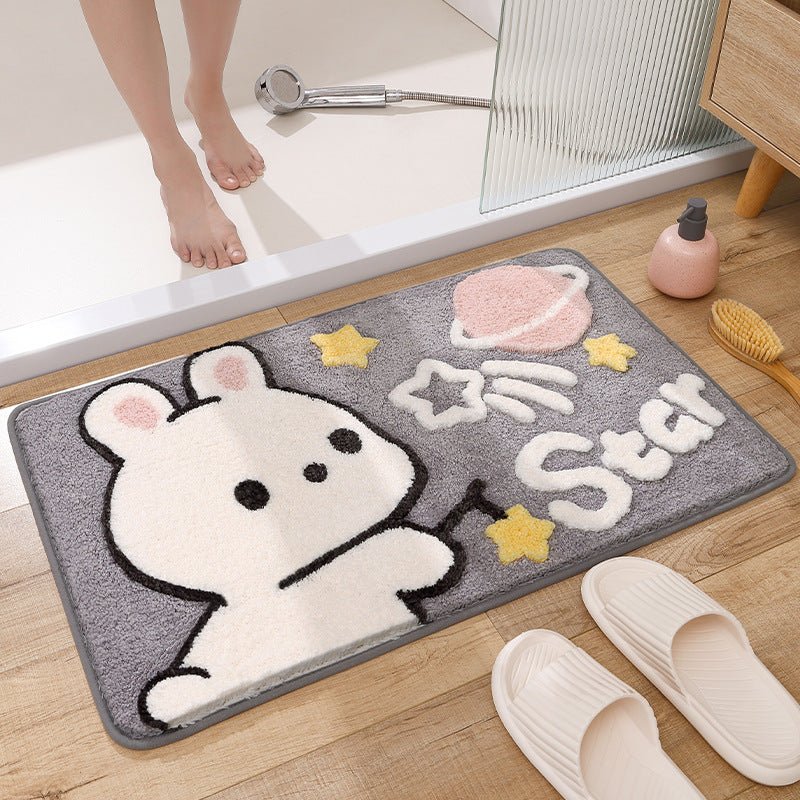 Cartoon Rabbit Animal Absorbent Bathroom Floor Carpet - TOY-PLU-108405 - Shantoudajiang - 42shops