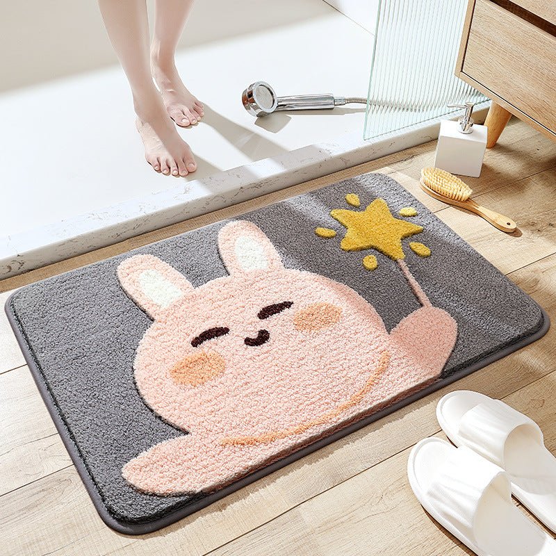 Cartoon Rabbit Animal Absorbent Bathroom Floor Carpet - TOY-PLU-108413 - Shantoudajiang - 42shops