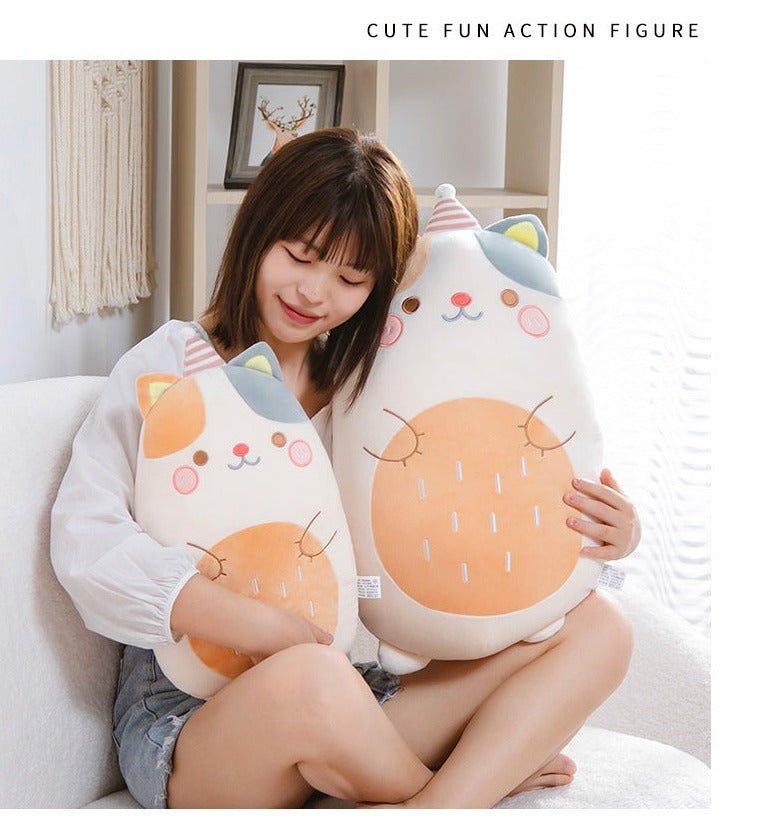 Cat Plush Stuffed Animal Sleeping Pillow Cushion - TOY-PLU-22301 - Yangzhou guoman gongyi - 42shops