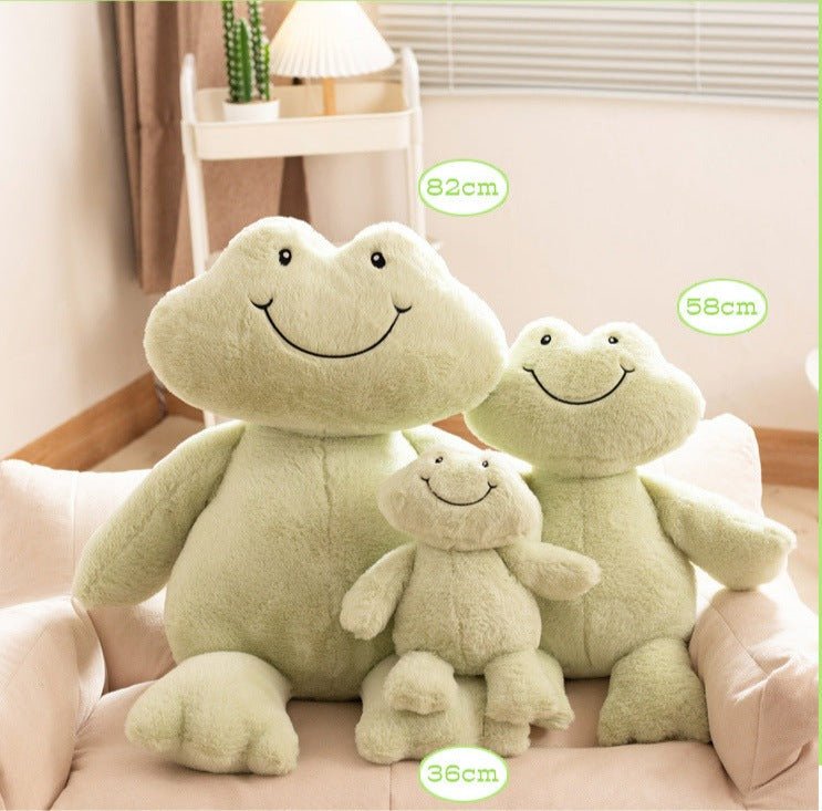 Cheerful Green Frog Plush Toy Stuffed Animal - TOY-PLU-35901 - Yangzhou jiongku - 42shops