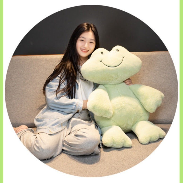Cheerful Green Frog Plush Toy Stuffed Animal - TOY-PLU-35901 - Yangzhou jiongku - 42shops