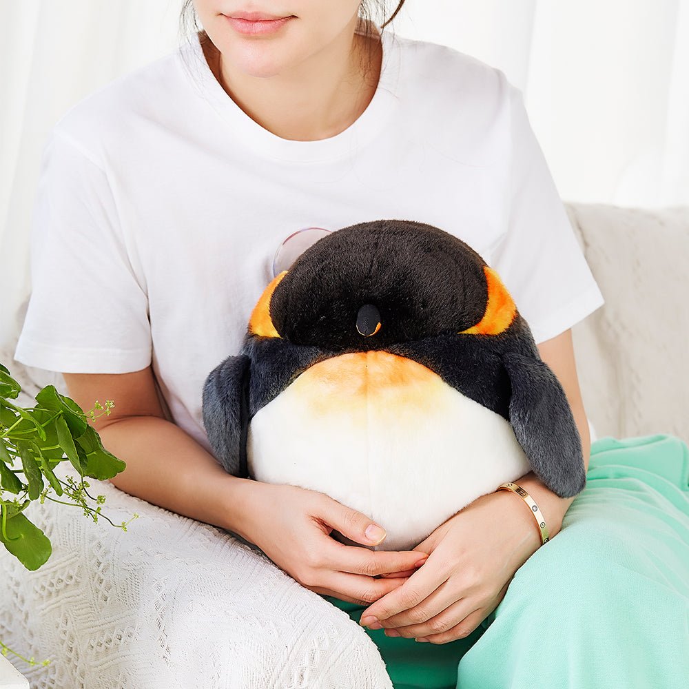 Chubby King Penguin Stuffed Animal   
