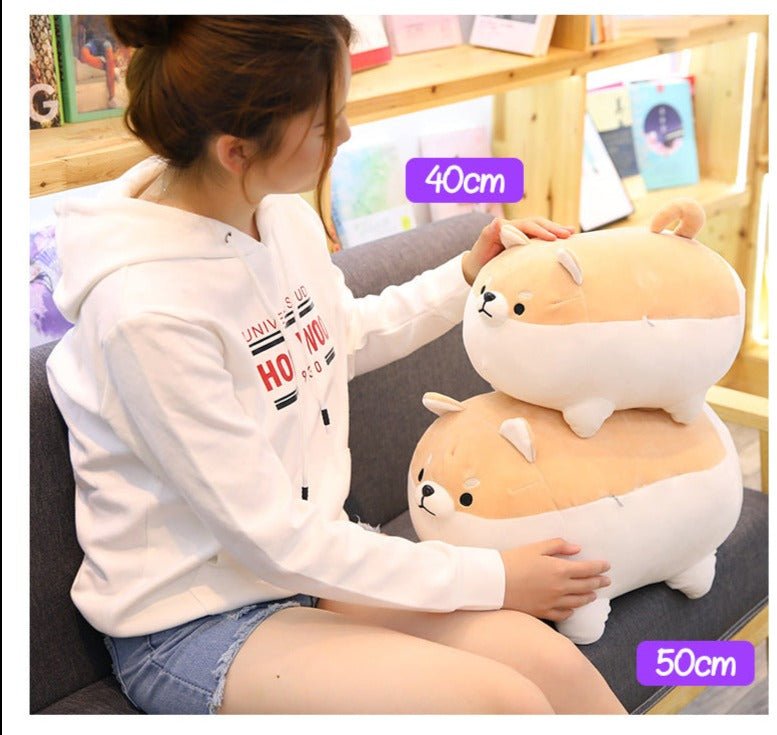 3 angry shop shiba pillow