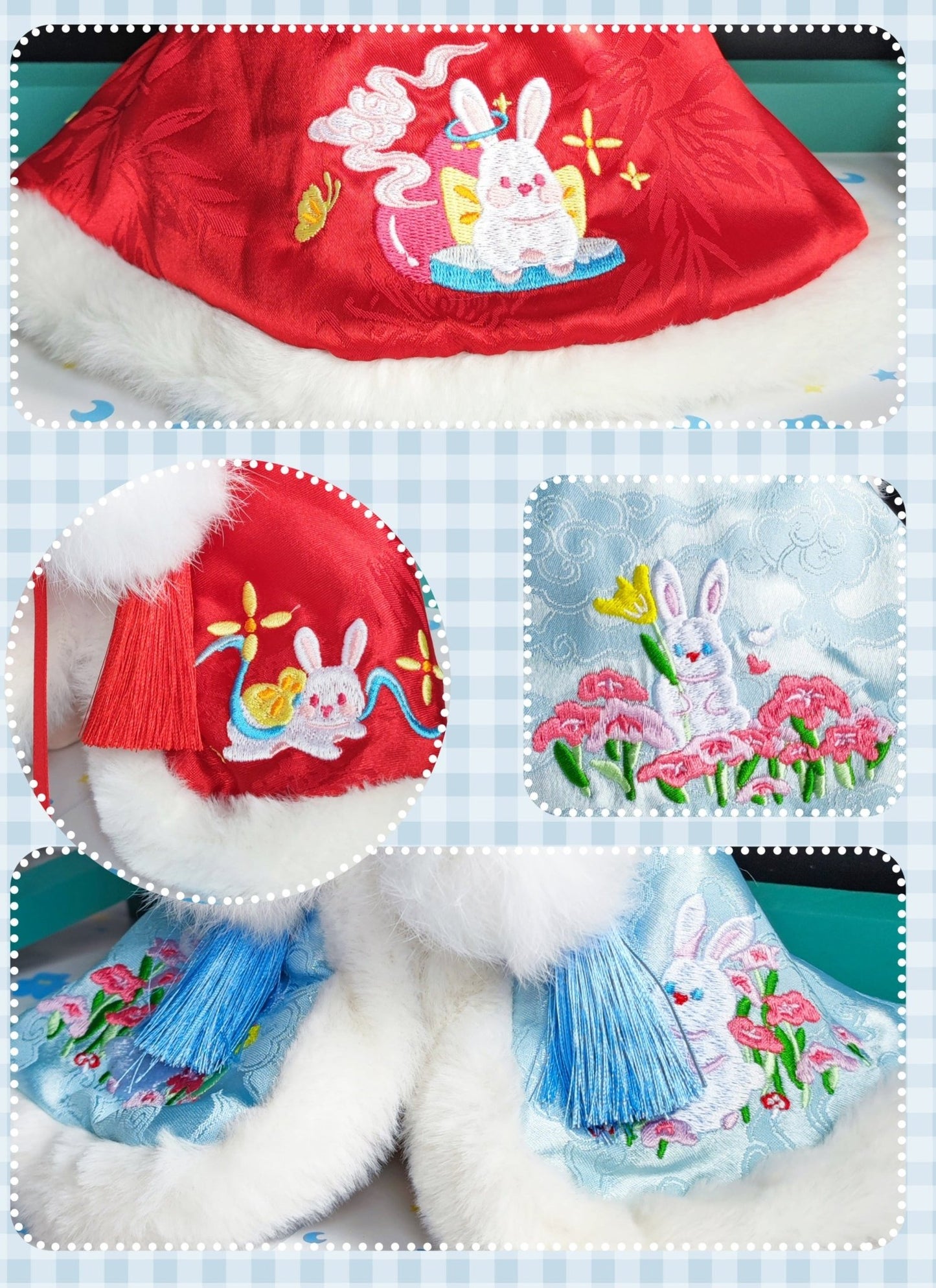 Classical Cotton Doll Clothes Cloak Multicolor - TOY-PLU-50203 - Guoguoyinghua - 42shops