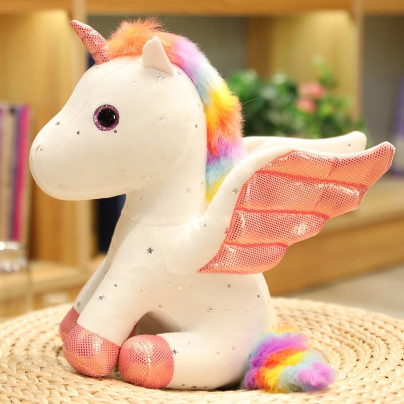 Colorful Angel Unicorn Plush Pendant - TOY-PLU-94607 - Yangzhouboshiwei - 42shops