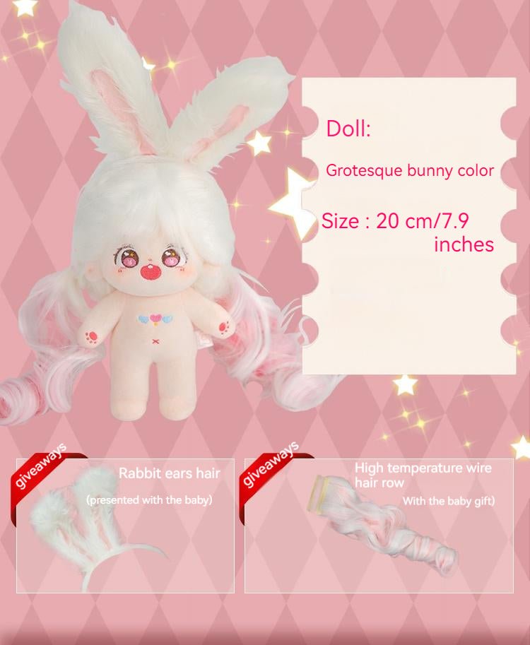Colorful Cotton Bunny Doll with Musical Doll Dress 18604:419779