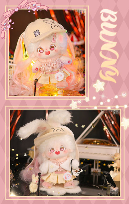 Colorful Cotton Bunny Doll with Musical Doll Dress 18604:419791