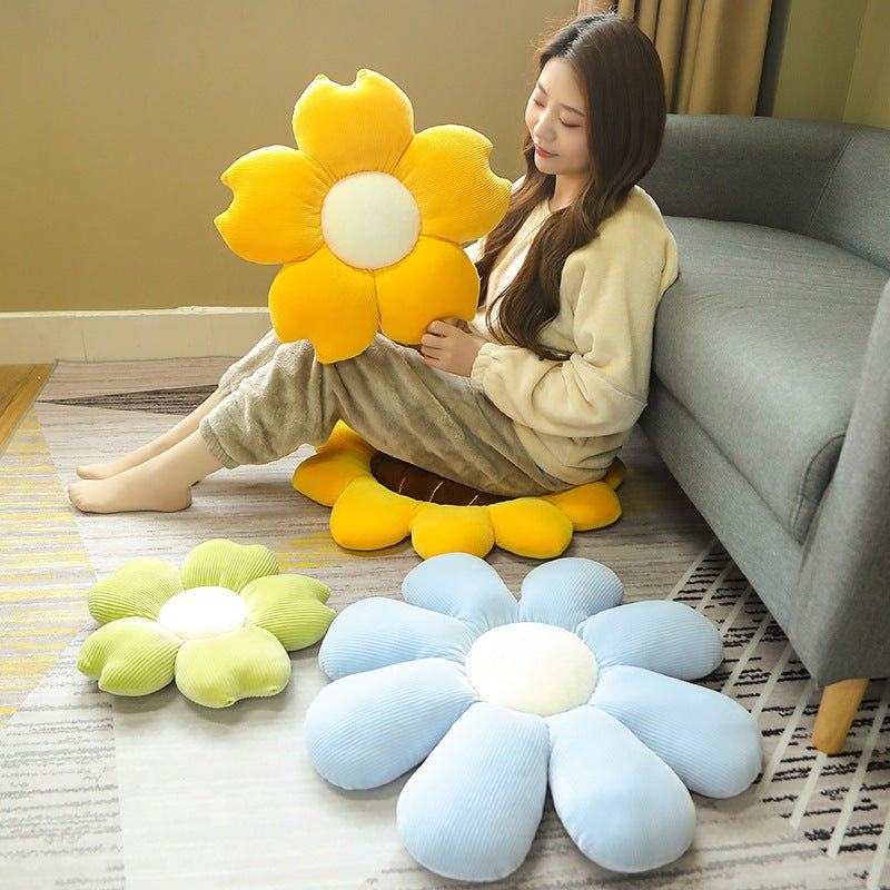 Colorful Daisy Flower Plush Cushion - TOY-PLU-67610 - Yangzhoukeshibei - 42shops