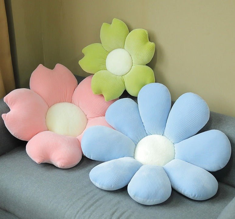 Colorful Daisy Flower Plush Cushion - TOY-PLU-67625 - Yangzhoukeshibei - 42shops