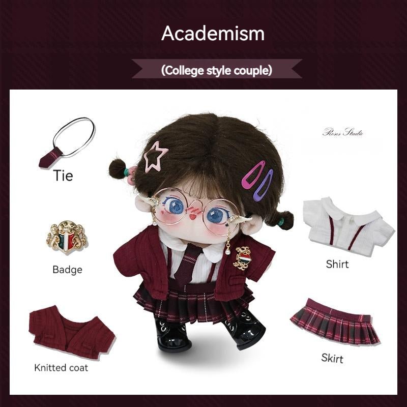 Cotton Doll Clothes Red Knit Autumn Winter British Uniform - TOY-ACC-62702 - THE CARROT'S - 42shops