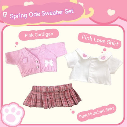 Cotton Doll Clothes Spring Anthem JK Skirt Shirt Sweater Knitwear 7254:331251